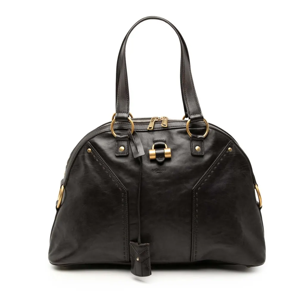 Saint Laurent Medium Leather Muse Shoulder Bag Brown Leather Very good - Front View
