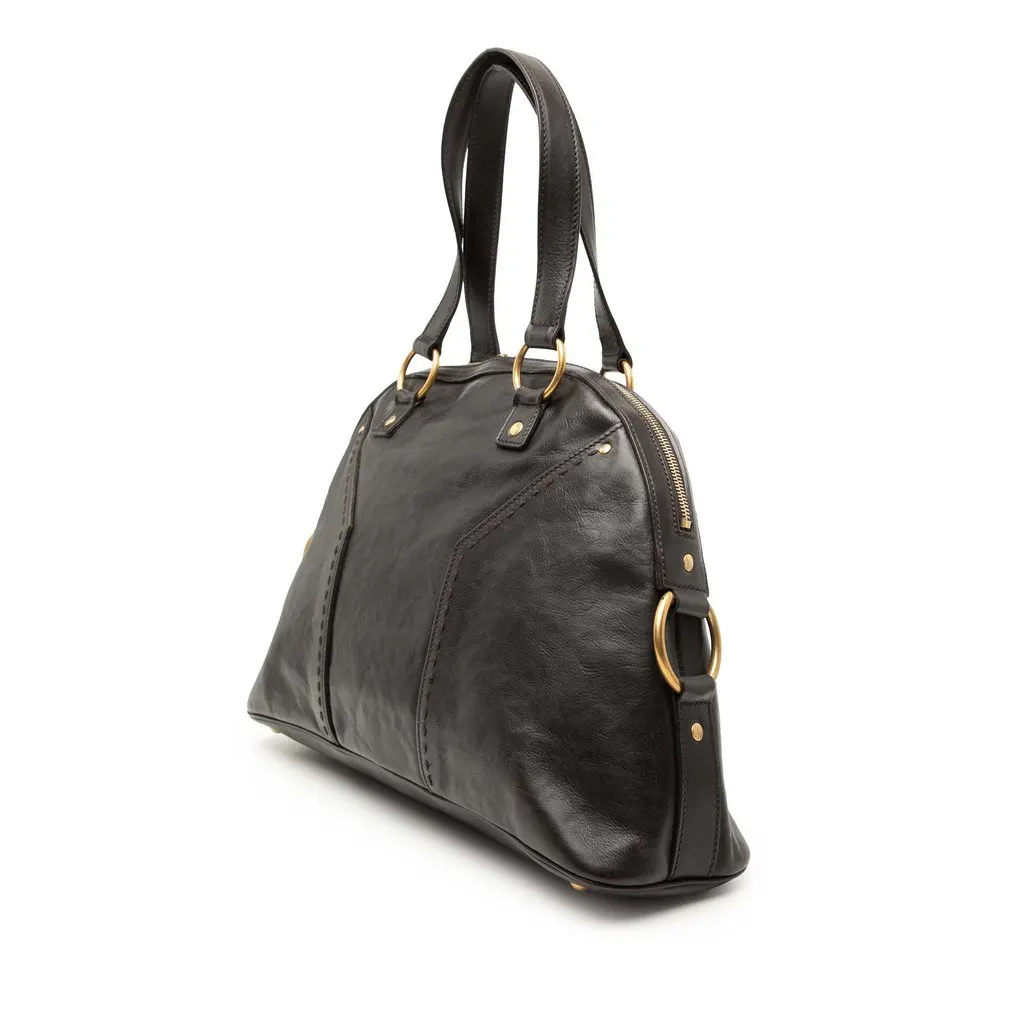 Saint Laurent Medium Leather Muse Shoulder Bag Brown Leather Very good - Back View