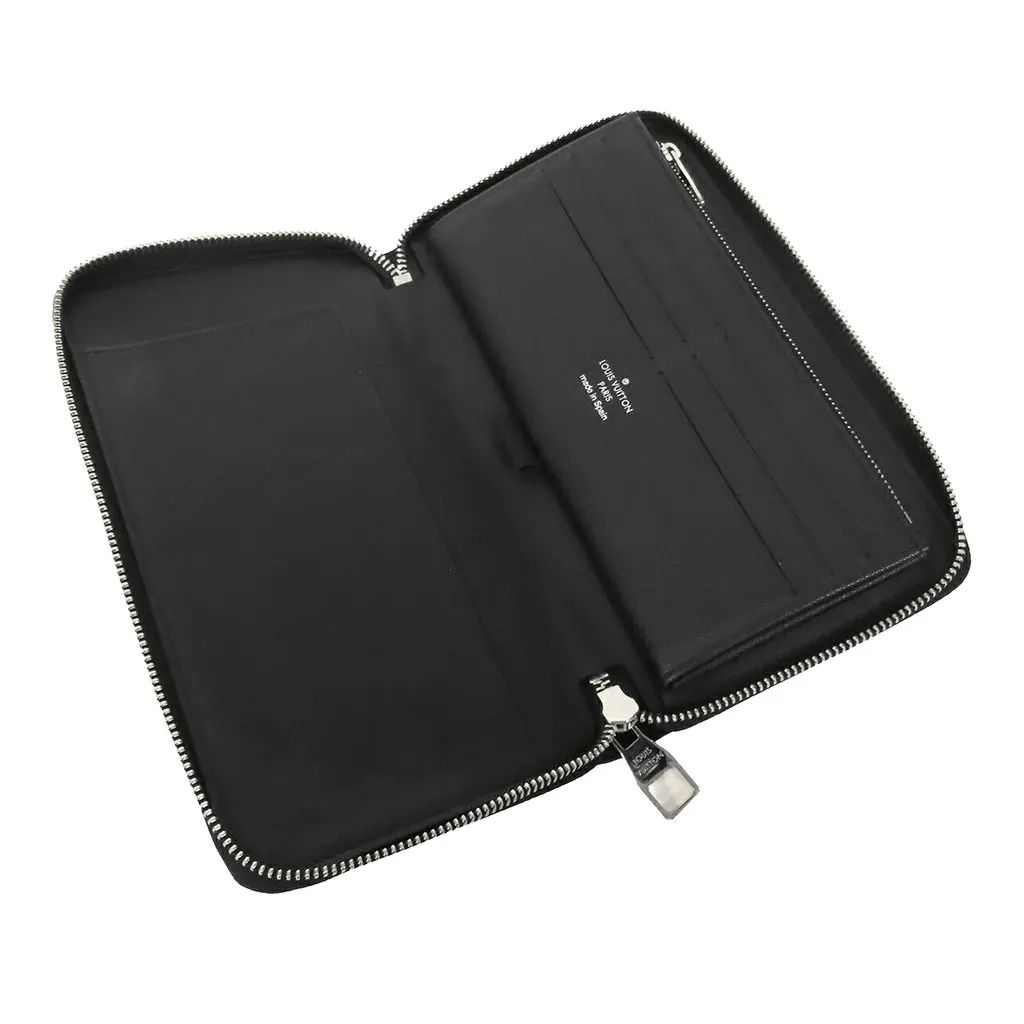 Louis Vuitton Damier Graphite Zippy Organizer Wallet Black Very good - Model View