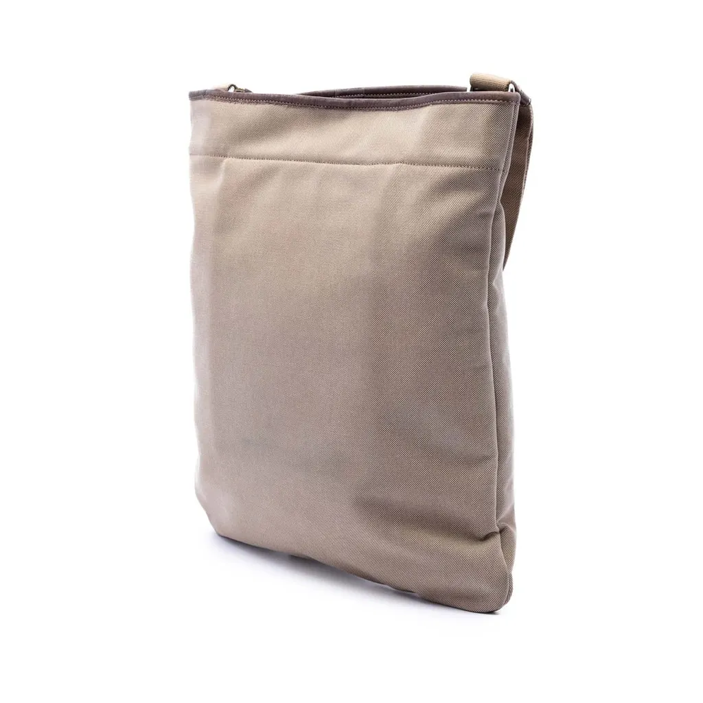 Prada Canvas Canapa Logo Messenger Bag Beige Very good - Back View