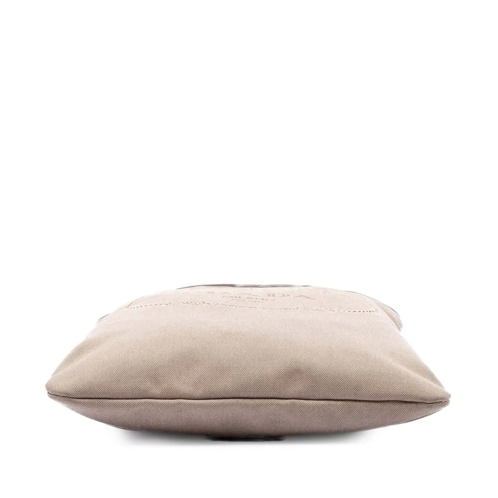 Prada Canvas Canapa Logo Messenger Bag Beige Very good - Inside View