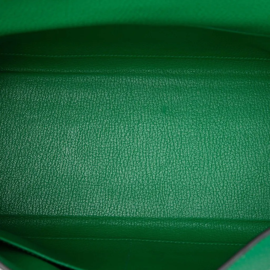 Hermès Togo Kelly II Retourne 32 Green Leather Very good - Model View
