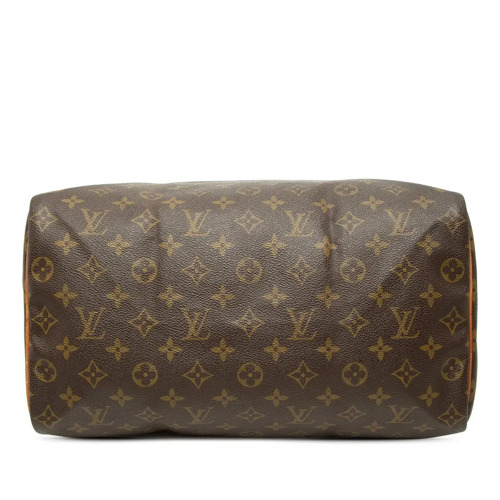 Louis Vuitton Monogram Speedy 35 Brown Canvas Good - Inside View