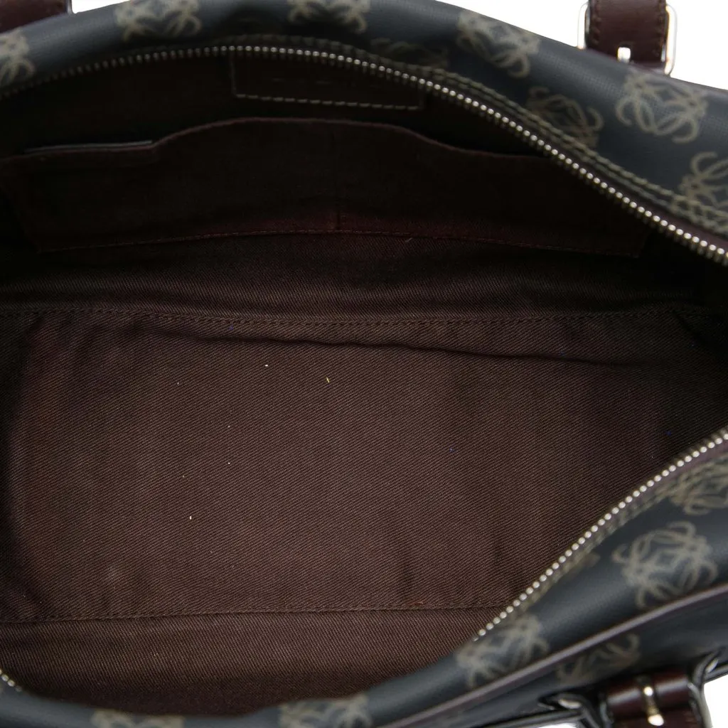 LOEWE Anagram Coated Canvas Handbag Brown Very good - Model View