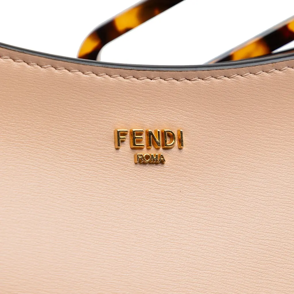 Fendi Leather O Lock Swing Satchel Pink Leather Good - Box View