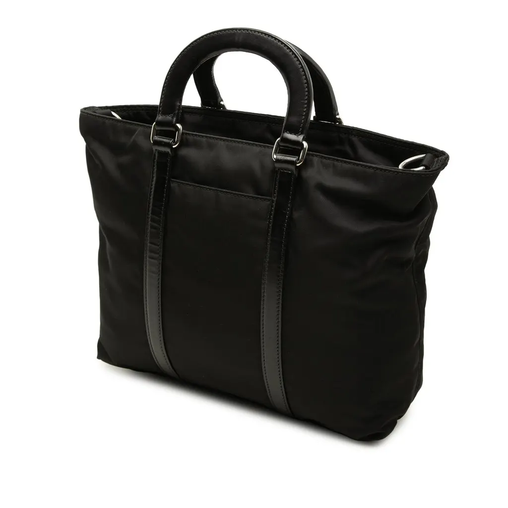 Prada Tessuto Satchel Black Polyamide Good - Back View