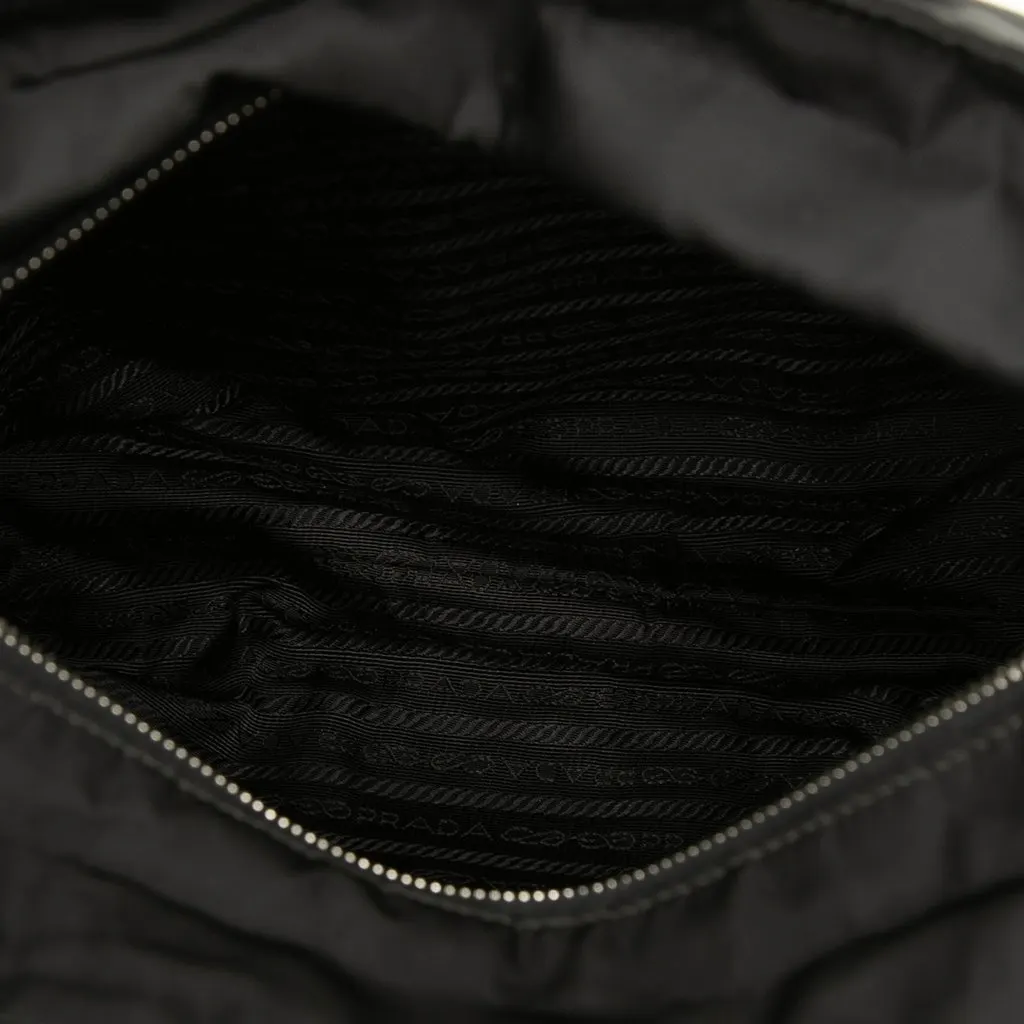 Prada Tessuto Satchel Black Polyamide Good - Model View