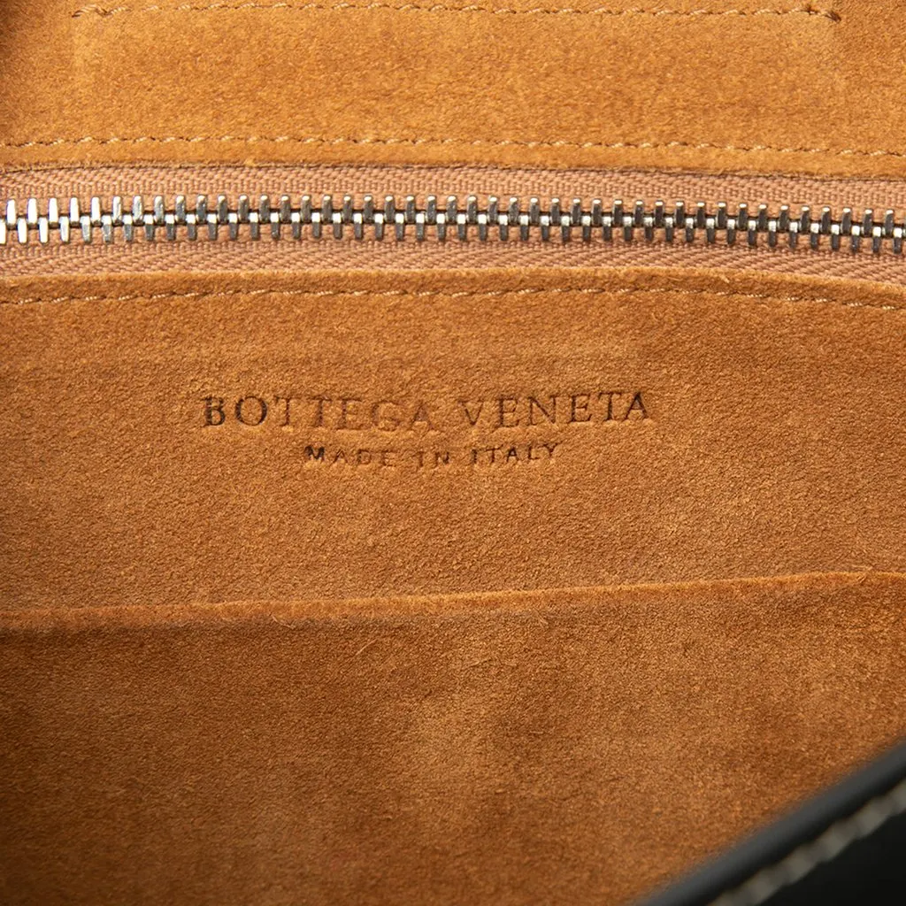 Bottega Veneta Small Calfskin Maxi Intrecciato Arco Satchel Black Leather Good - Box View