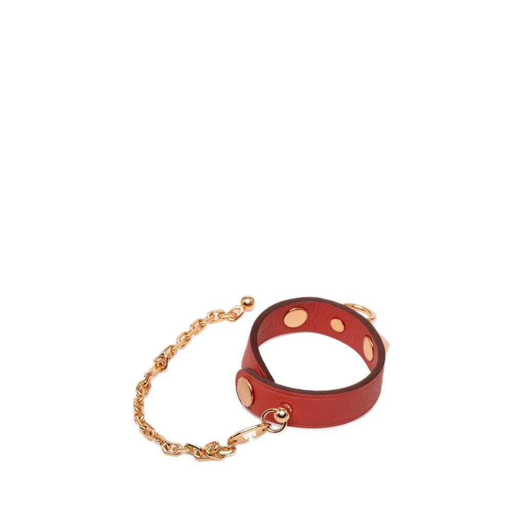 Hermès Swift Rivale Glove Clip Red Leather Very good - Back View