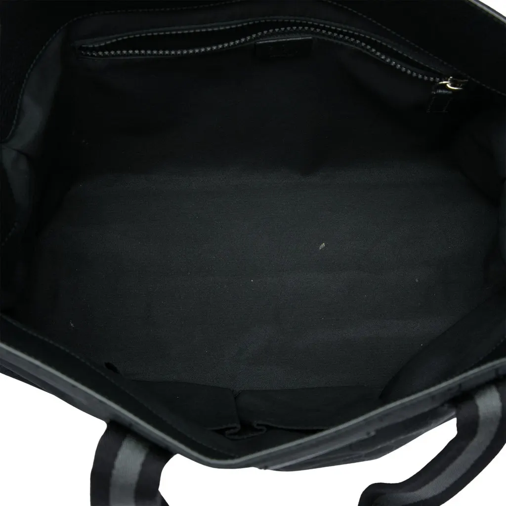 Gucci GG Nylon Web Tote Black Very good - Model View