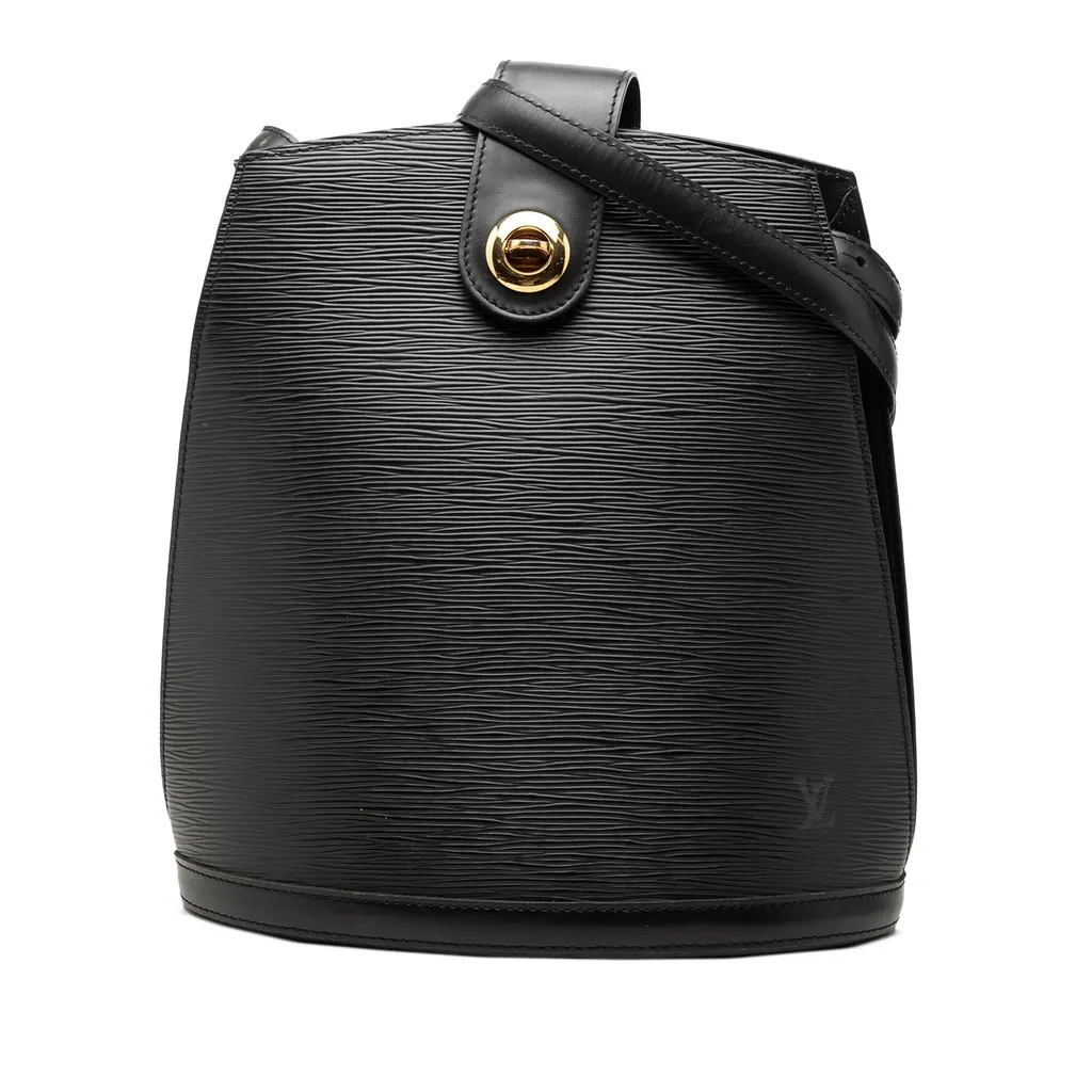 Louis Vuitton Epi Cluny Black Leather Very good - Front View