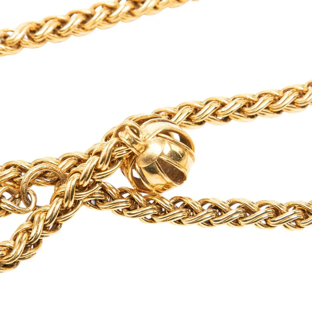 Chanel CC Gold Plated Chain Charm Belt Gold Metal Very good - Inside View