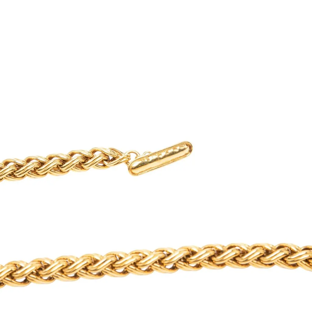 Chanel CC Gold Plated Chain Charm Belt Gold Metal Very good - Model View
