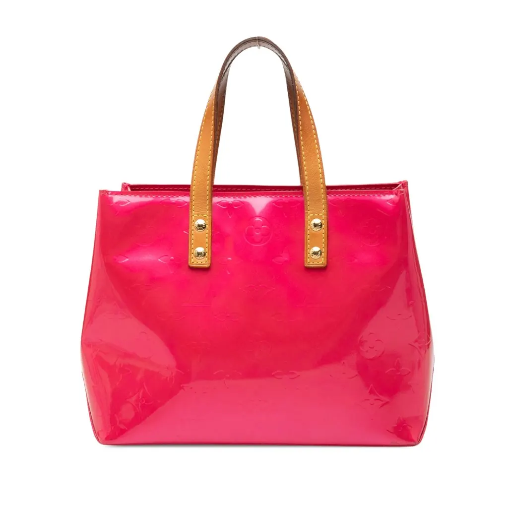 Louis Vuitton Monogram Vernis Reade PM Pink Leather Good - Front View