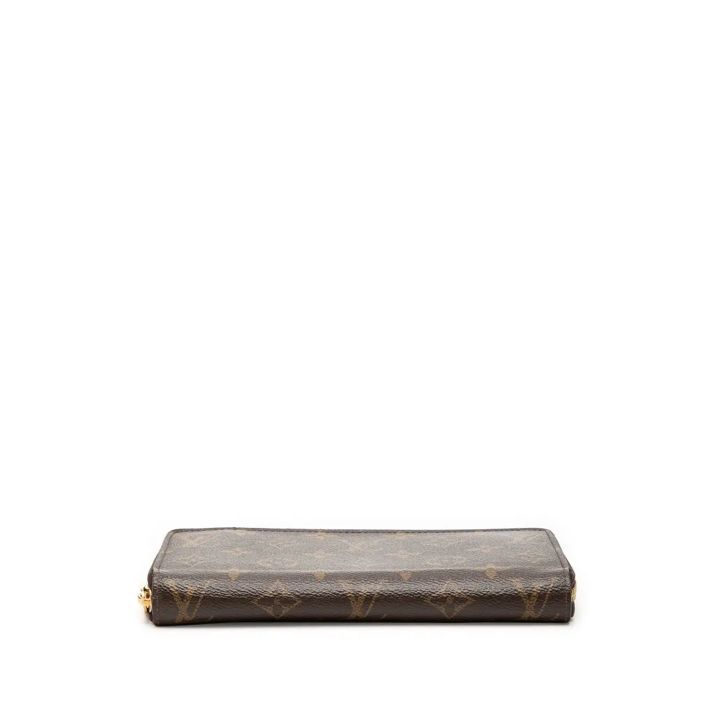 Louis Vuitton Monogram Zippy Long Wallet Brown Very good - Inside View
