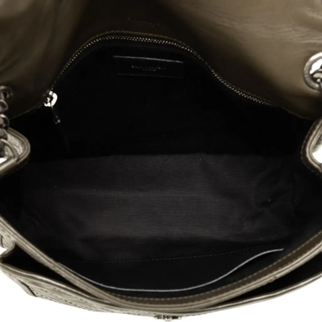 Saint Laurent Medium Crinkled Calfskin Niki Brown Leather Very good - Model View