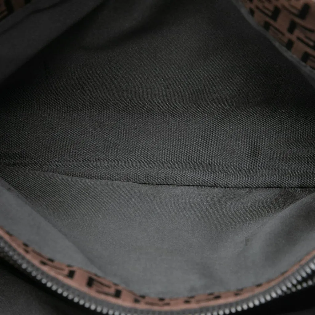 Fendi Zucchino Canvas Tote Brown Canvas Good - Model View