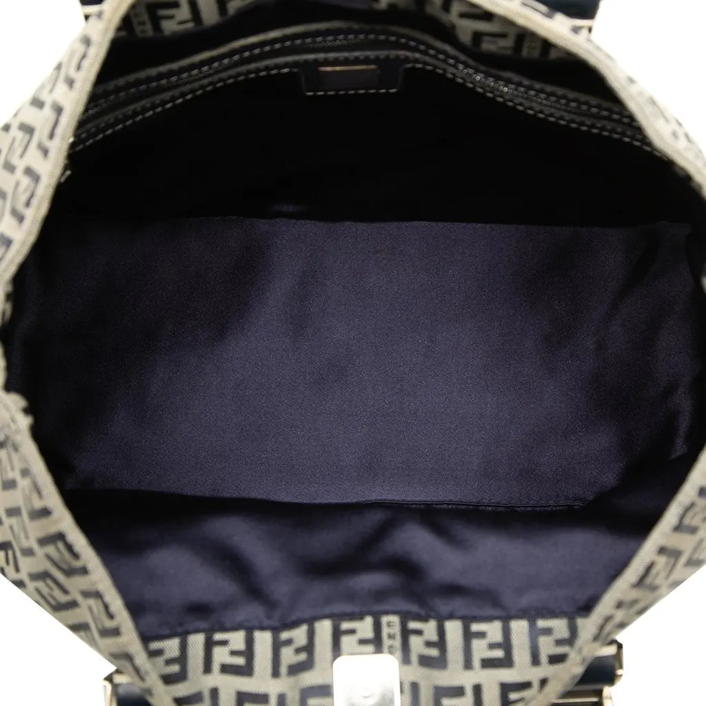 Fendi Small Zucchino Canvas Twins Tote MultiColor Very good - Model View