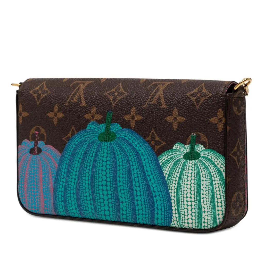 Louis Vuitton Yayoi Kusama Monogram Pumpkins Pochette Felicie Brown Very good - Back View
