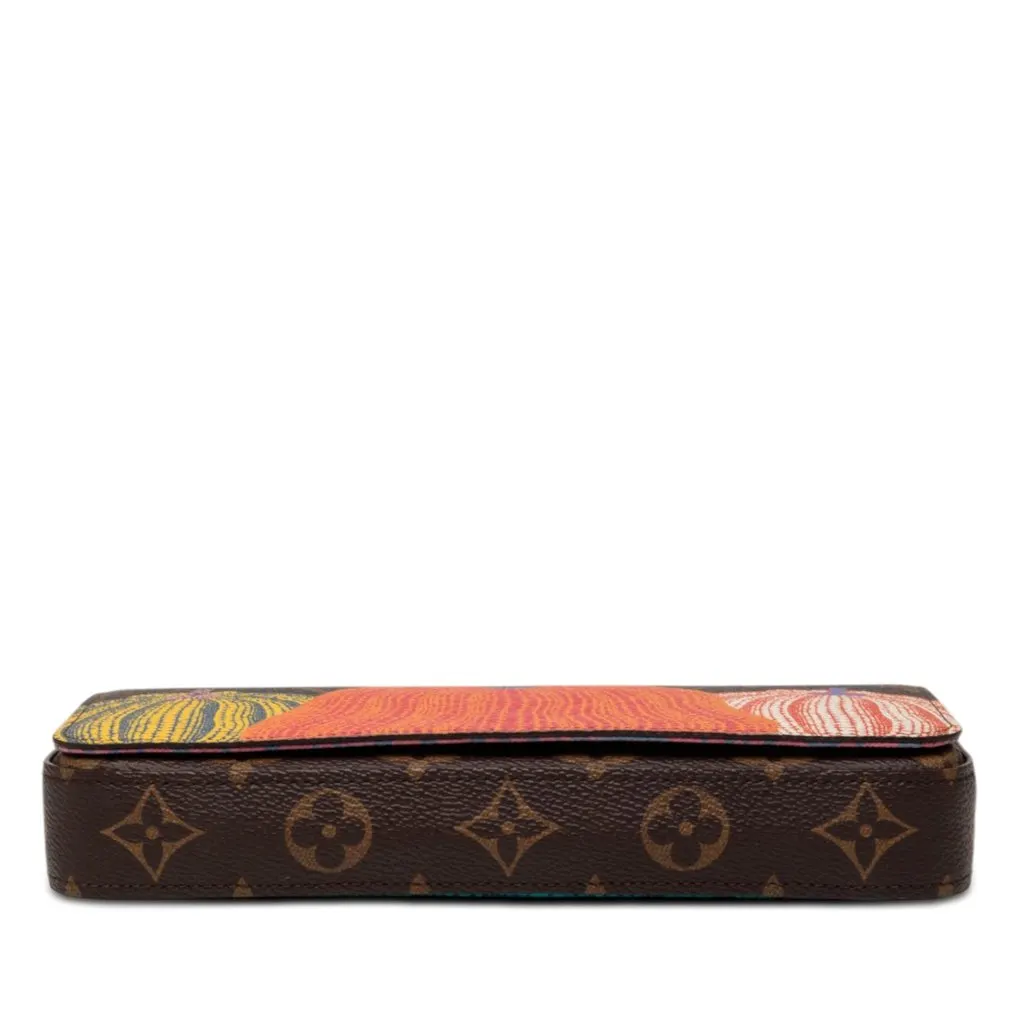 Louis Vuitton Yayoi Kusama Monogram Pumpkins Pochette Felicie Brown Very good - Inside View
