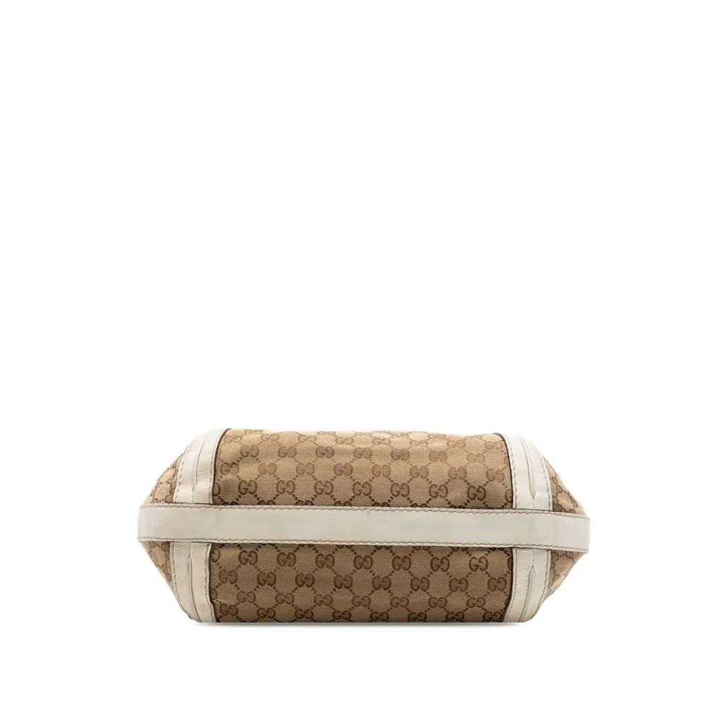 Gucci Medium GG Canvas Running Satchel Beige Very good - Inside View