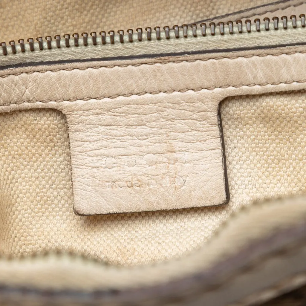 Gucci Medium GG Canvas Running Satchel Beige Very good - Box View
