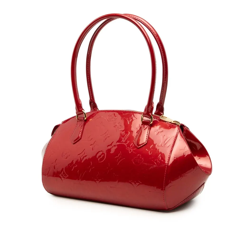 Louis Vuitton Monogram Vernis Sherwood PM Red Leather Good - Back View