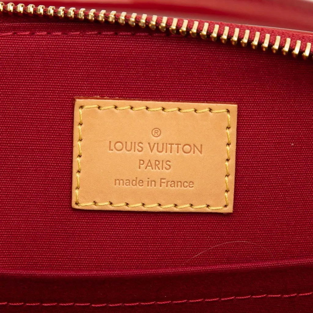 Louis Vuitton Monogram Vernis Sherwood PM Red Leather Good - Box View