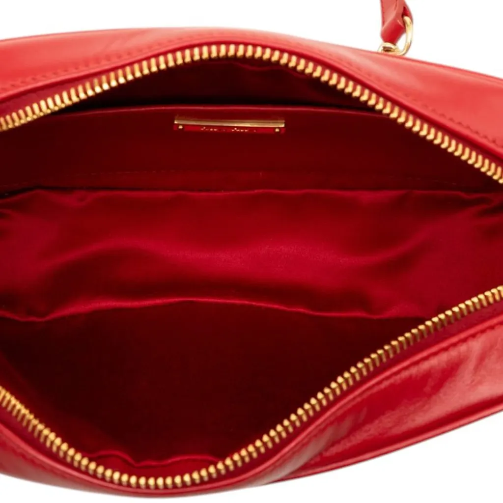 Miu Miu Matelasse Nappa Chain Camera Bag Red Leather Very good - Model View