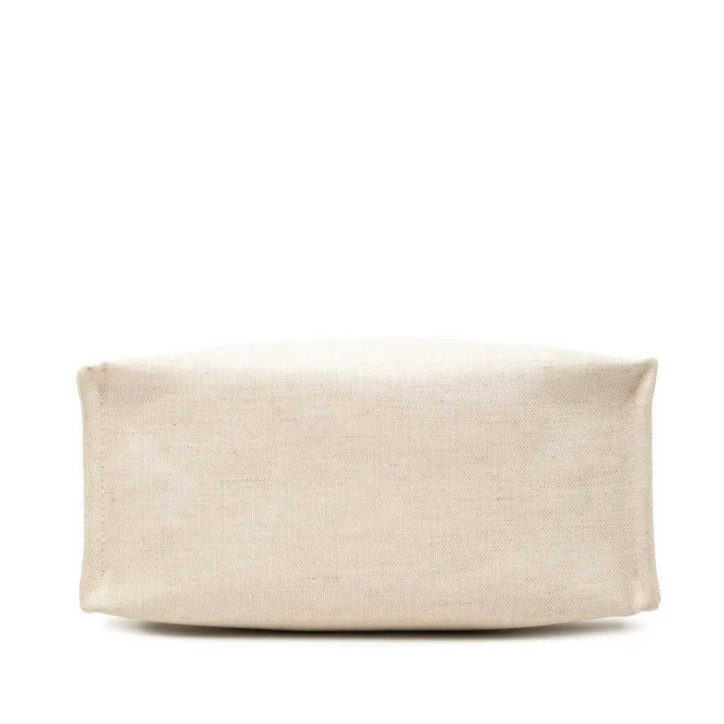 Gucci Medium Canvas Logo Tote Beige Canvas Very good - Inside View