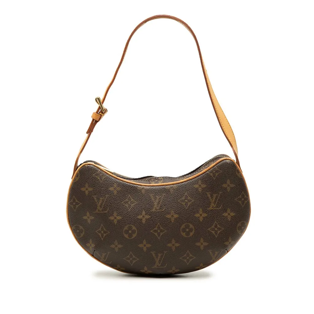 Louis Vuitton Monogram Croissant PM Brown Canvas Good - Front View