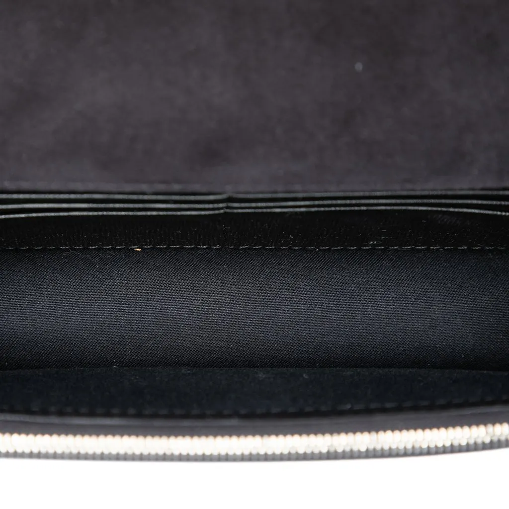 Fendi Studded Leather Karlito Wallet on Chain Black Leather Very good - Model View