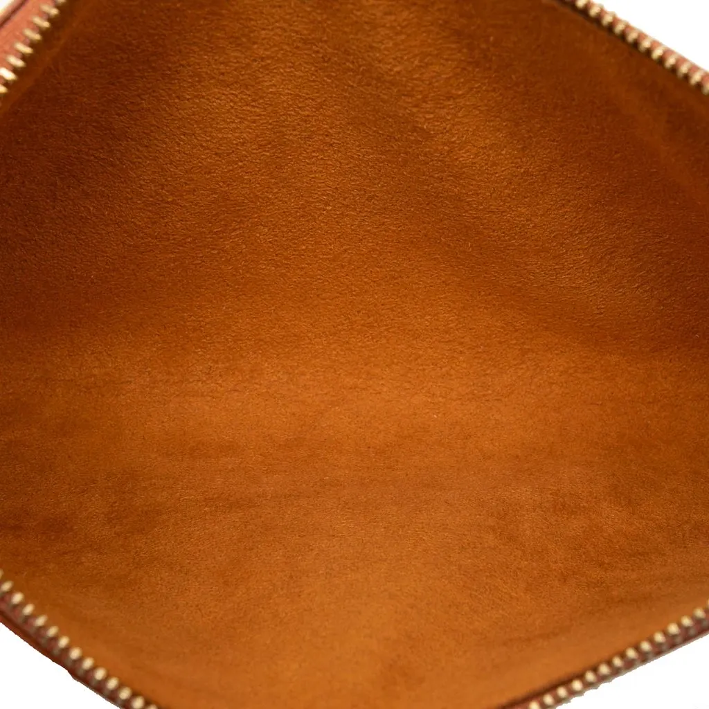 Louis Vuitton Epi Pochette Accessoires Brown Leather Good - Model View