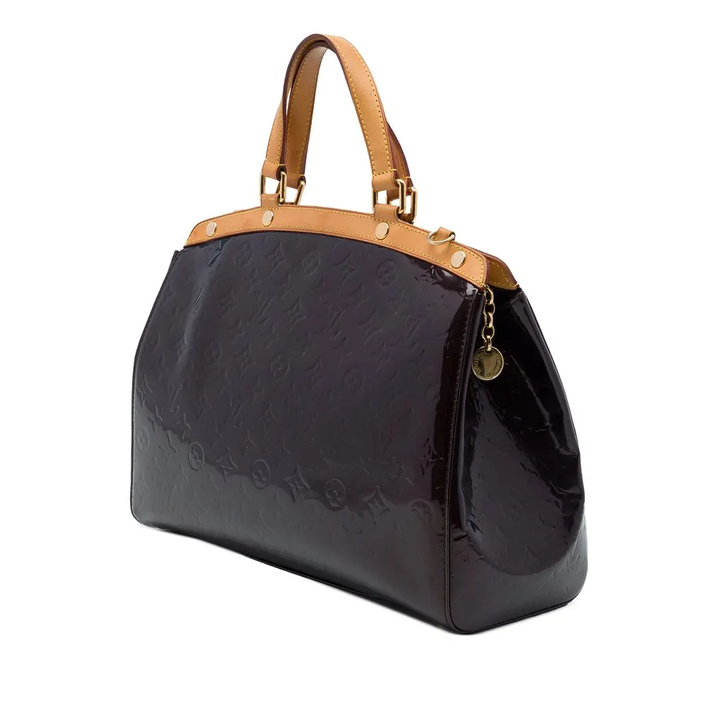 Louis Vuitton Monogram Vernis Brea GM Purple Leather Good - Back View