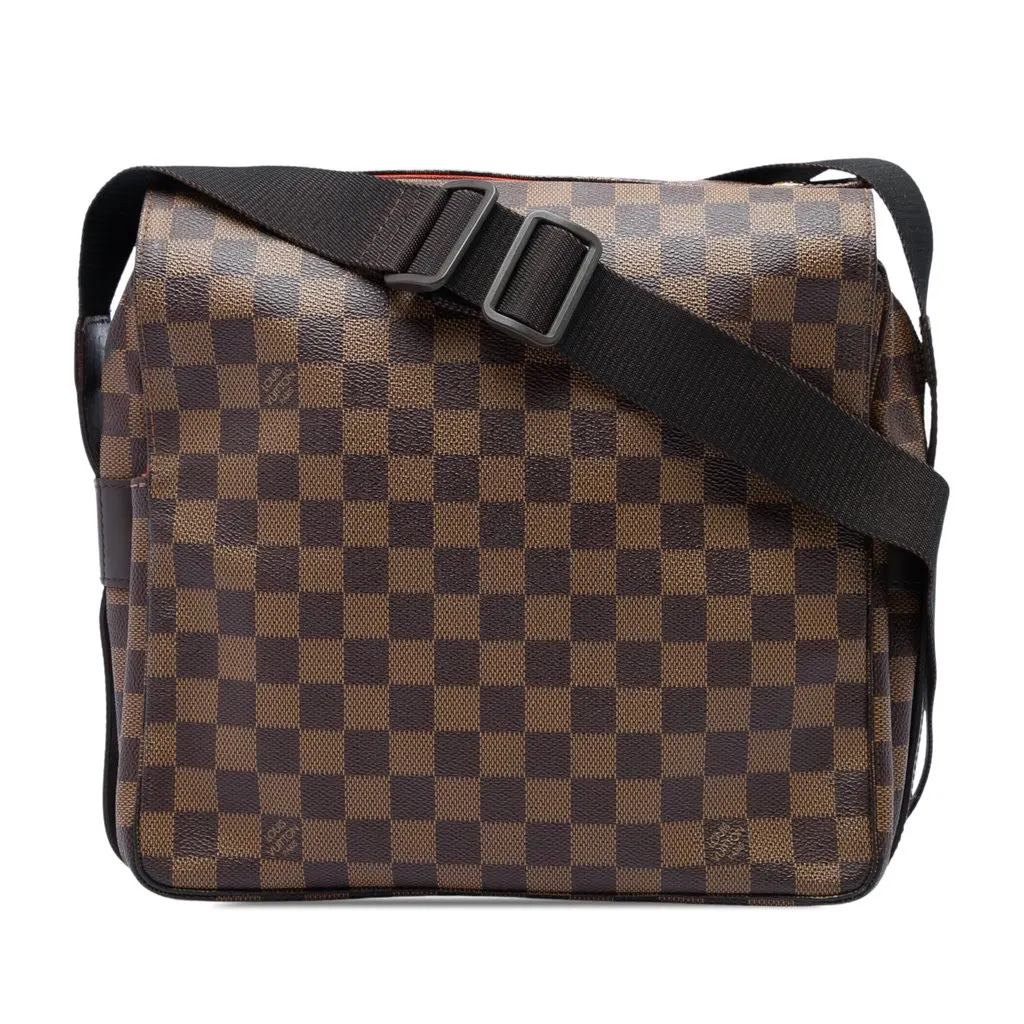 Louis Vuitton Damier Ebene Naviglio Brown Good - Front View