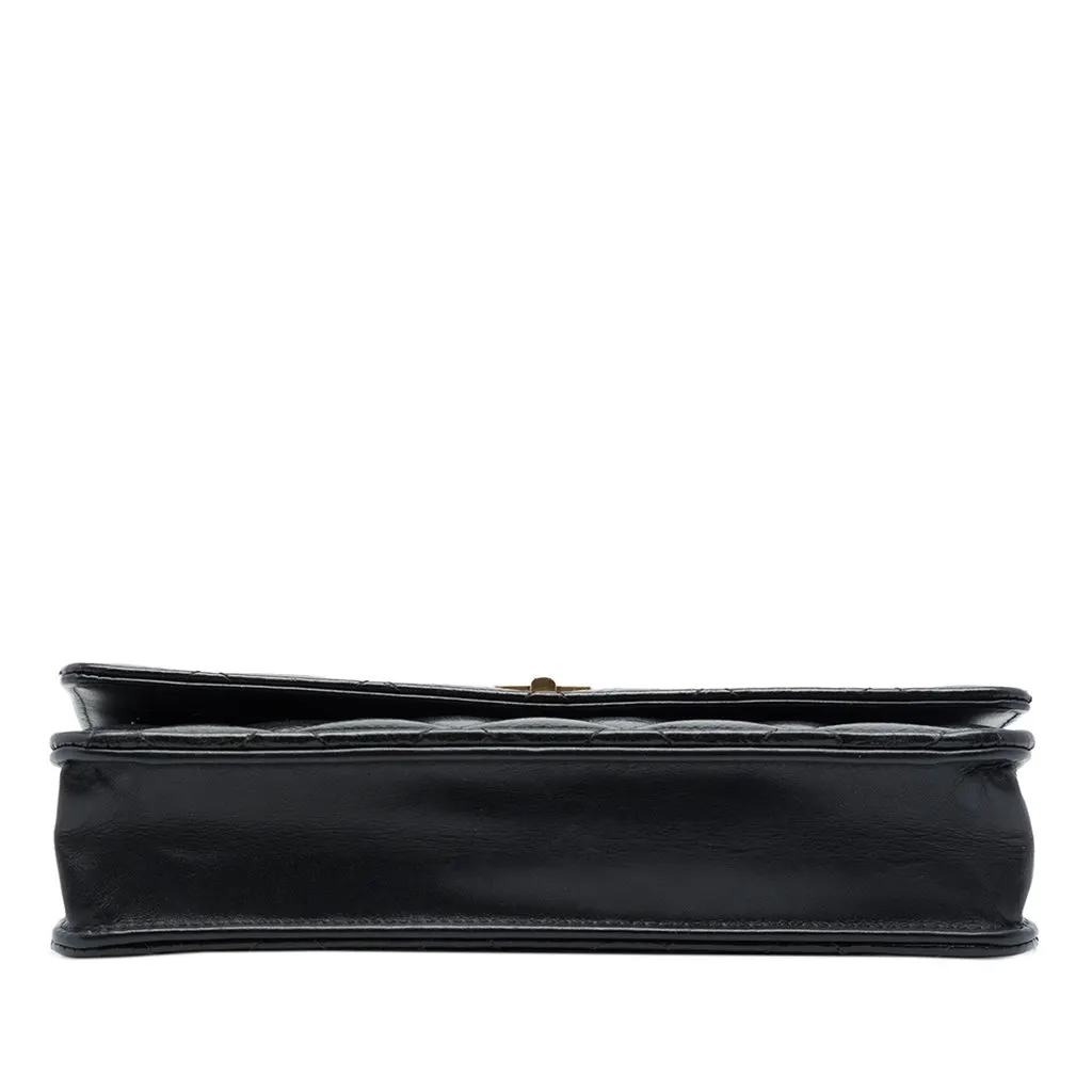 Chanel Quilted Aged Calfskin Reissue 2.55 Wallet on Chain Black Leather Very good - Inside View