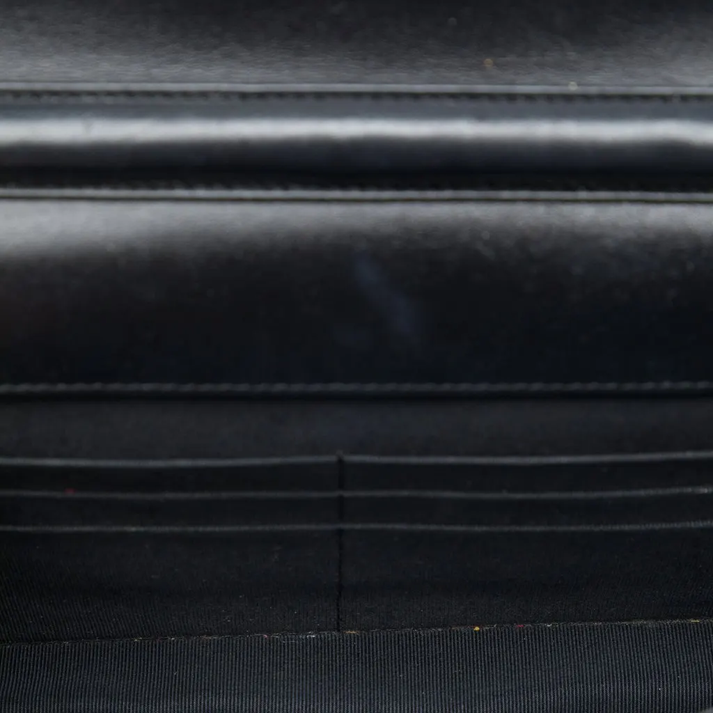 Chanel Quilted Aged Calfskin Reissue 2.55 Wallet on Chain Black Leather Very good - Model View