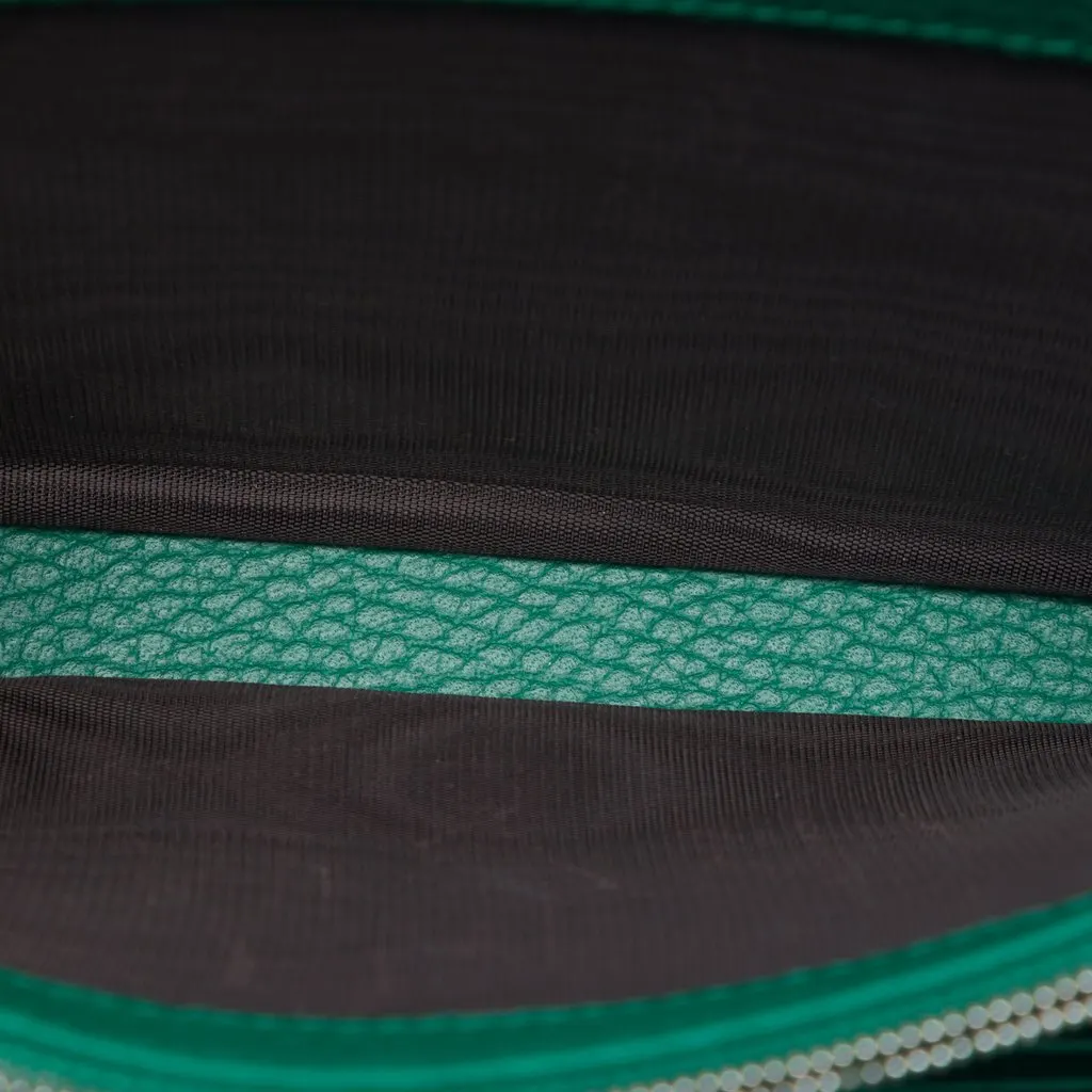 Gucci Calfskin Dionysus Wallet on Chain Green Leather Good - Model View