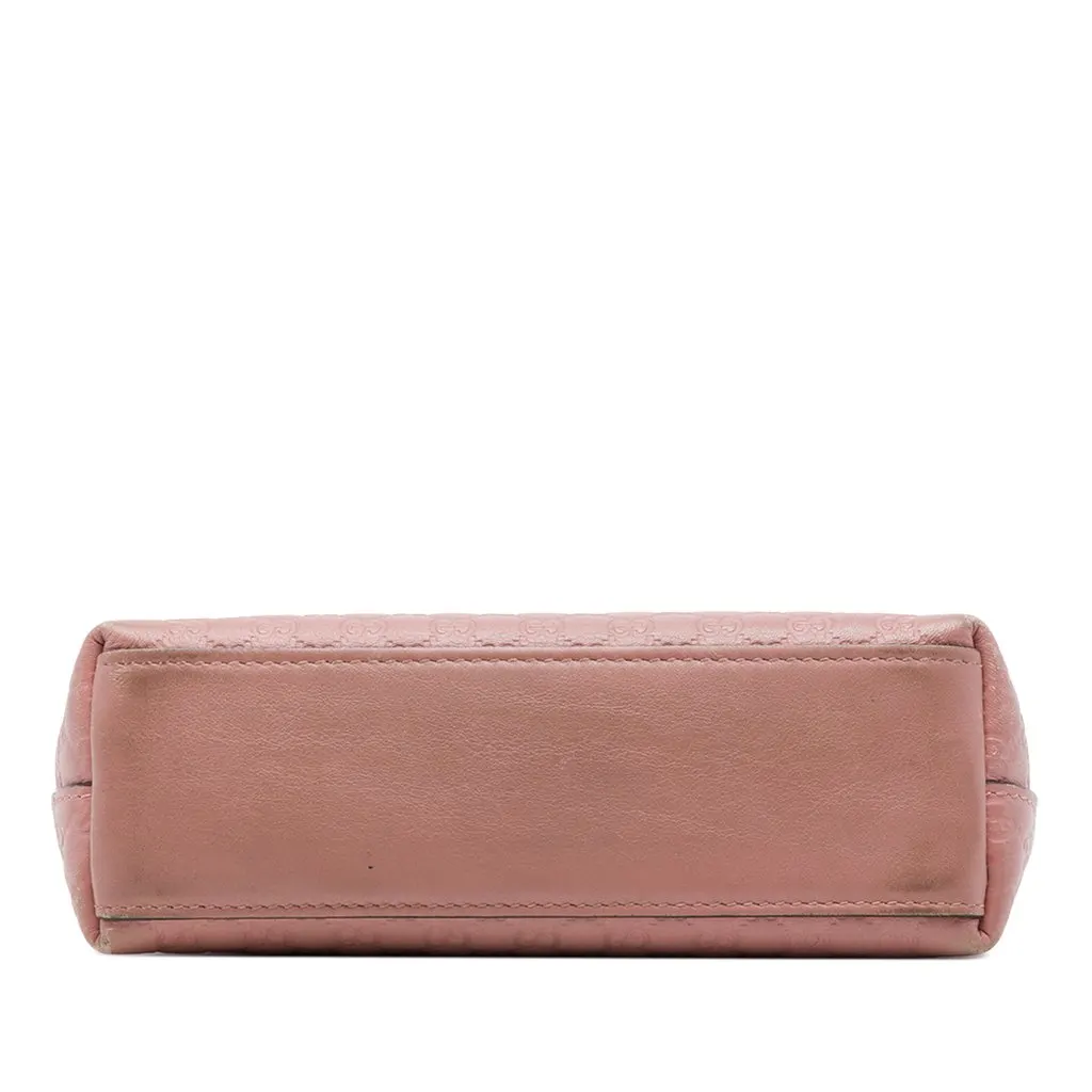 Gucci Microguccissima Cosmetic Pouch Pink Leather Good - Inside View