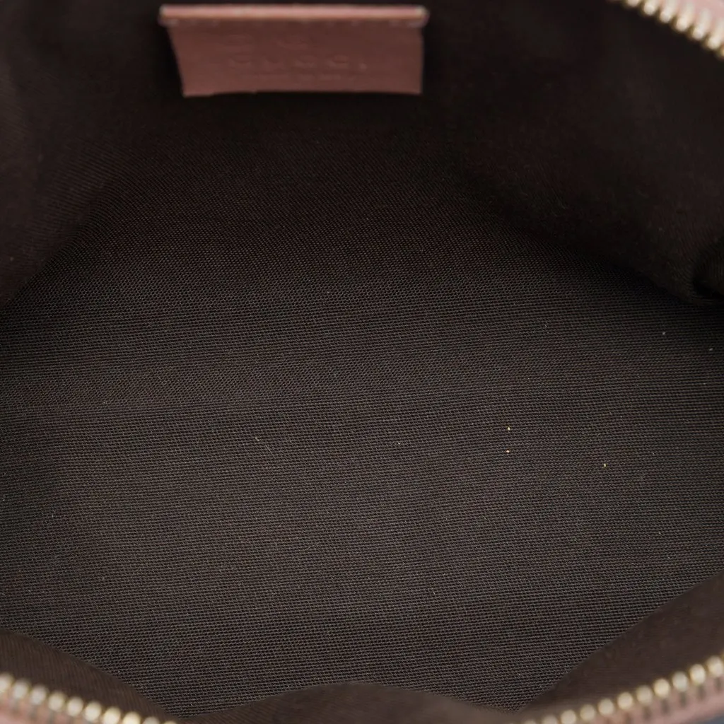 Gucci Microguccissima Cosmetic Pouch Pink Leather Good - Model View