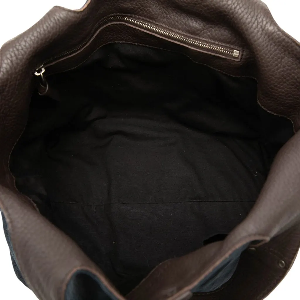 Bottega Veneta Canvas Intrecciato Tote Blue Canvas Very good - Model View