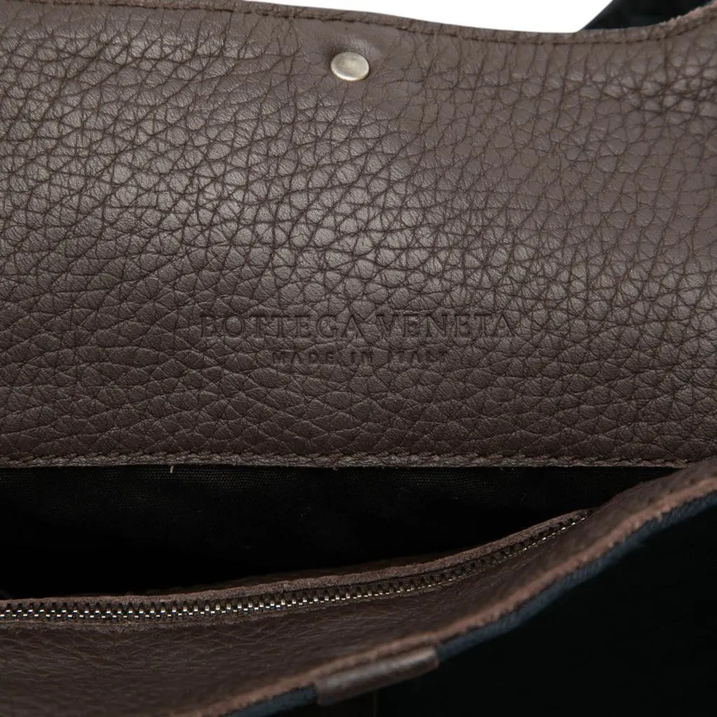 Bottega Veneta Canvas Intrecciato Tote Blue Canvas Very good - Box View