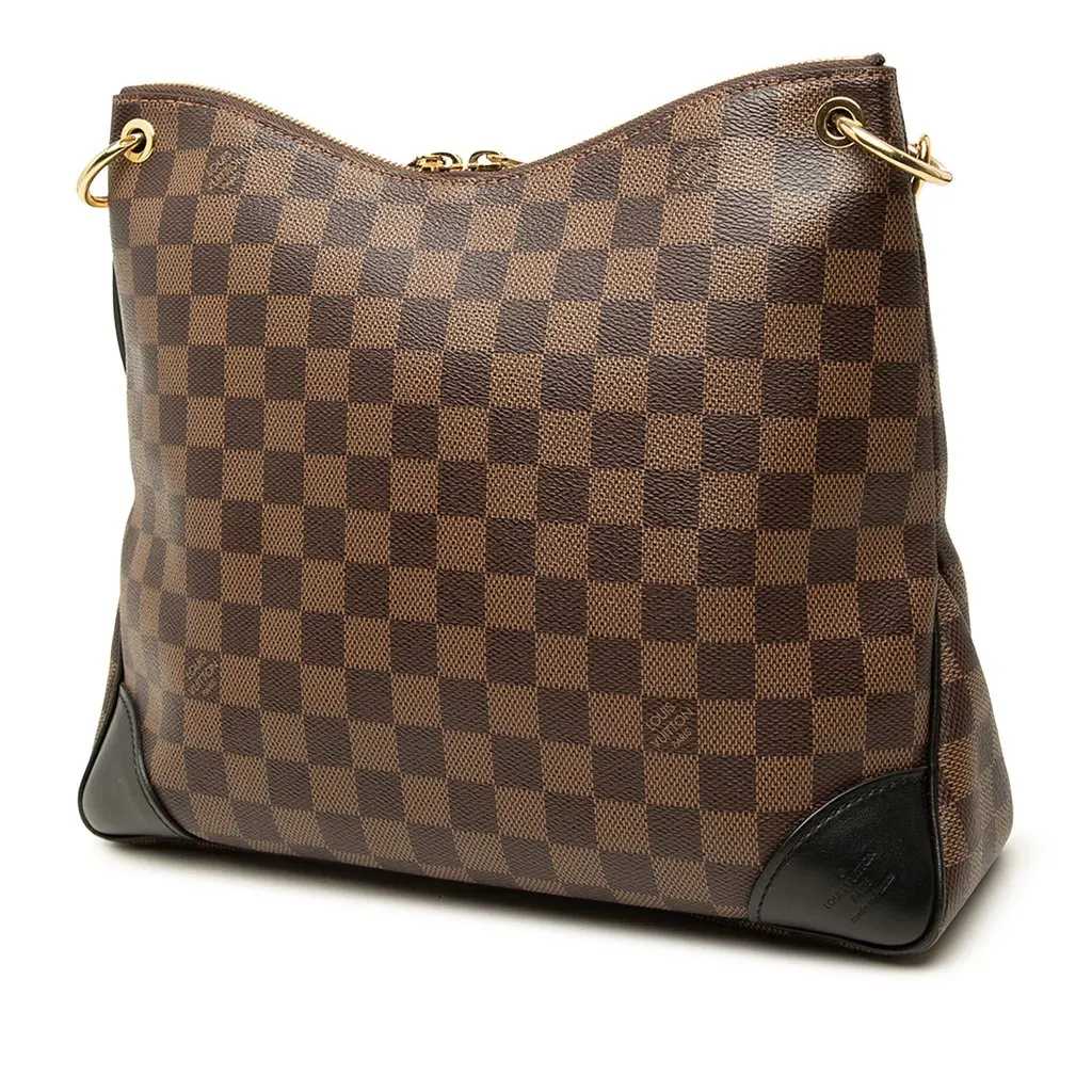Louis Vuitton Damier Ebene Odeon MM Brown Canvas Very good - Back View