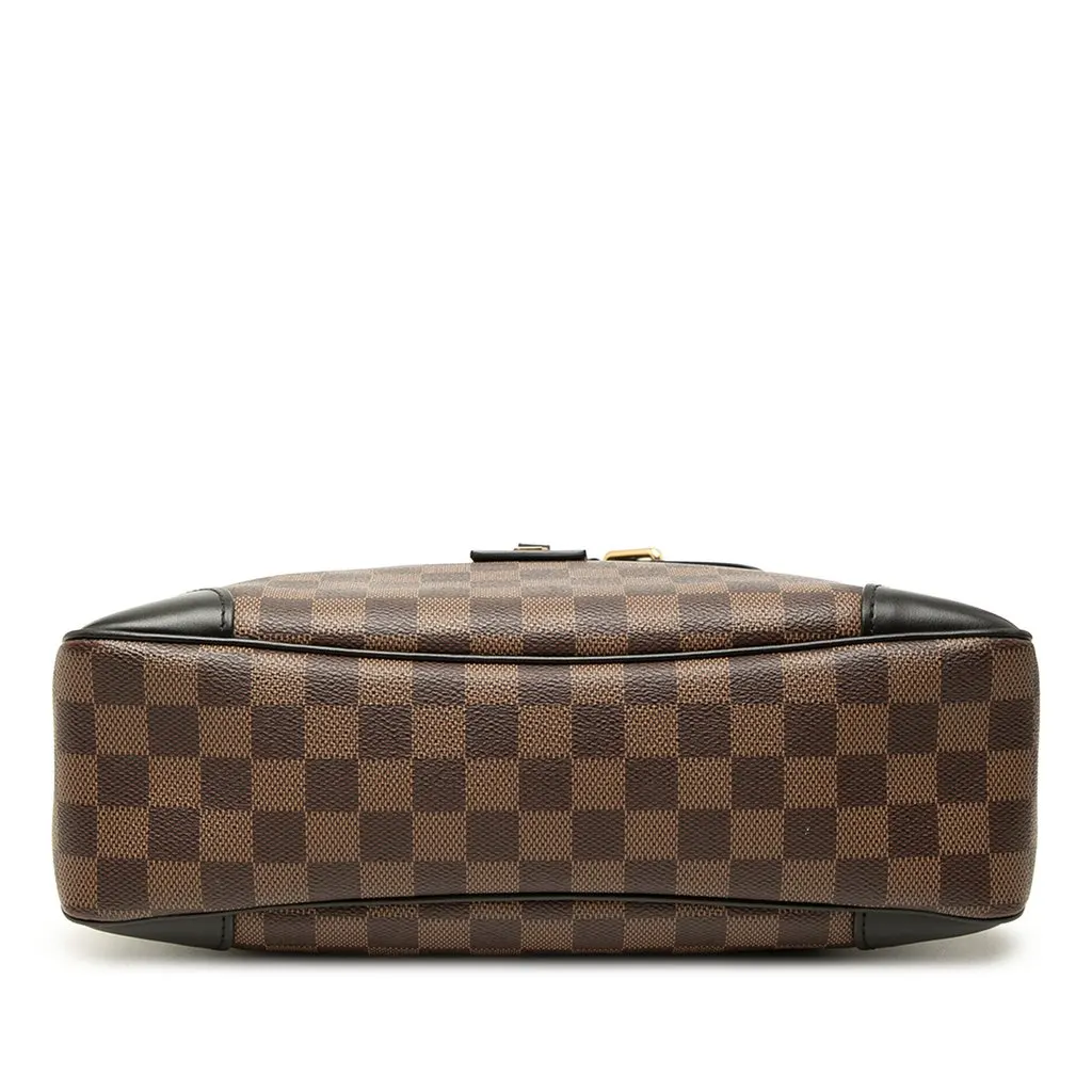 Louis Vuitton Damier Ebene Odeon MM Brown Canvas Very good - Inside View