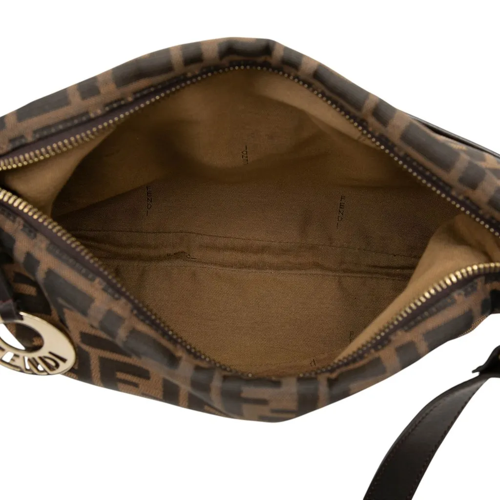 Fendi Zucca Canvas Chef Crossbody Brown Canvas Good - Model View