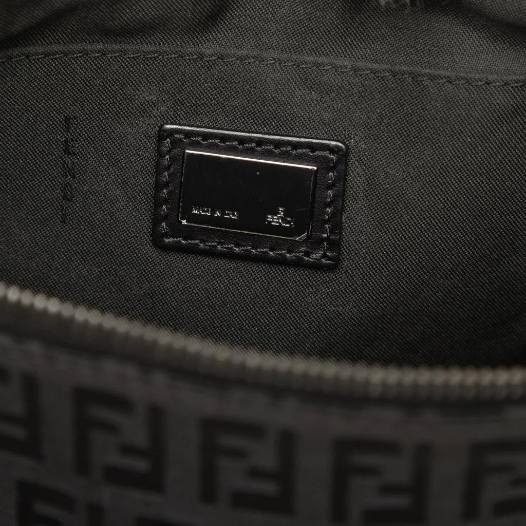 Fendi Zucchino Canvas Pochette Black Very good - Box View