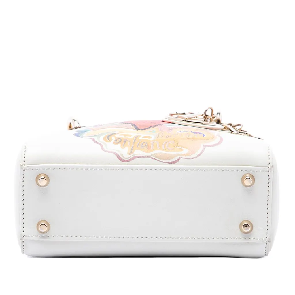 Dior DiorAmour Niki De Saint Phalle Mini Calfskin Lady Dior White Leather Very good - Inside View