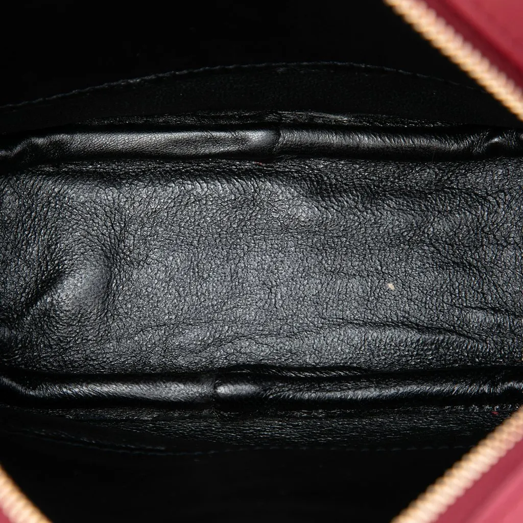 Saint Laurent Calfskin Monogram Blogger Bag Red Leather Very good - Model View