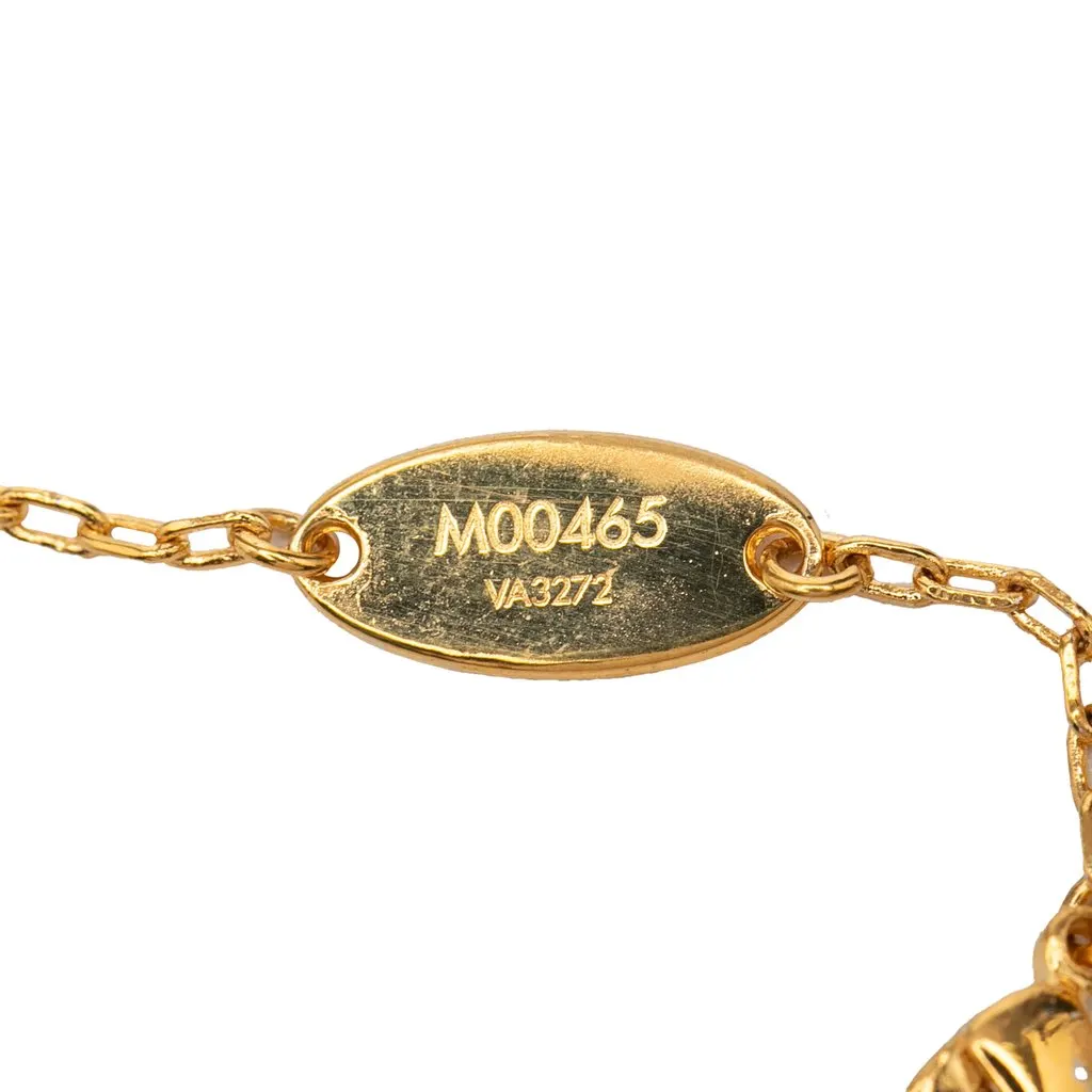 Louis Vuitton Gold Plated Collier Fall in Love Pendant Necklace Gold Metal Very good - Inside View