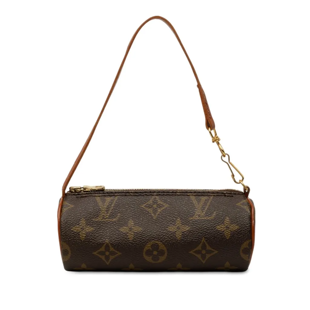 Louis Vuitton Monogram Papillon Pochette Brown Canvas Very good - Front View